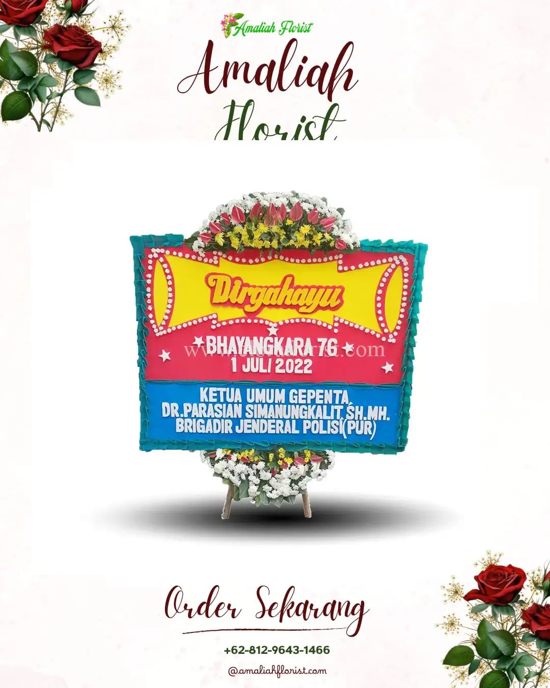 Papan Bunga HUT Ulang Tahun Lais